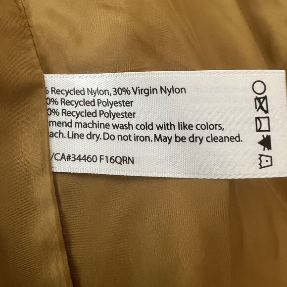 Eileen Fisher Woman Puffer Vest 1X Gold Quilted Fall Plus Size Quiet Luxury Warm - Picture 11 of 11